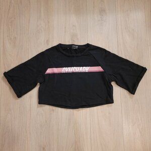 GYMSHARK | Cropped Sweatshirt Cotton T-Shirt | Sz. M